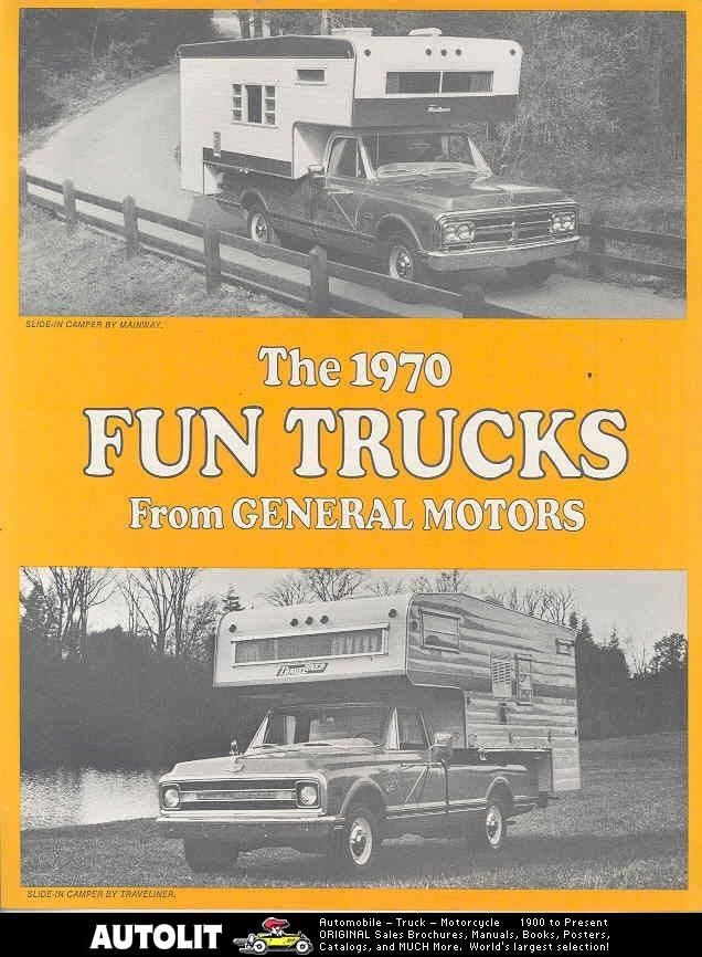 1970 gmc motorhome pickup truck camper brochure canada time left