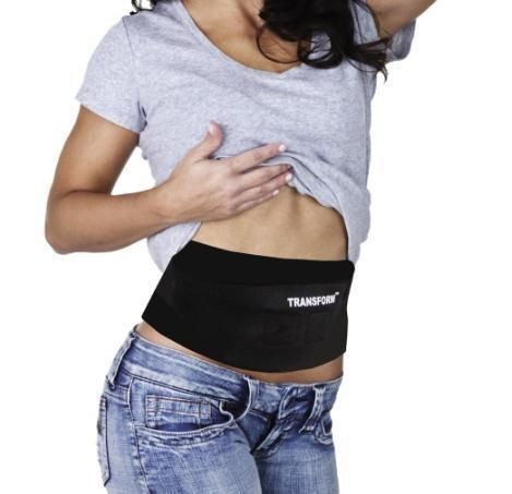 As Seen on TV Tummy Tuck Belt Adjustable Waist Band Black New