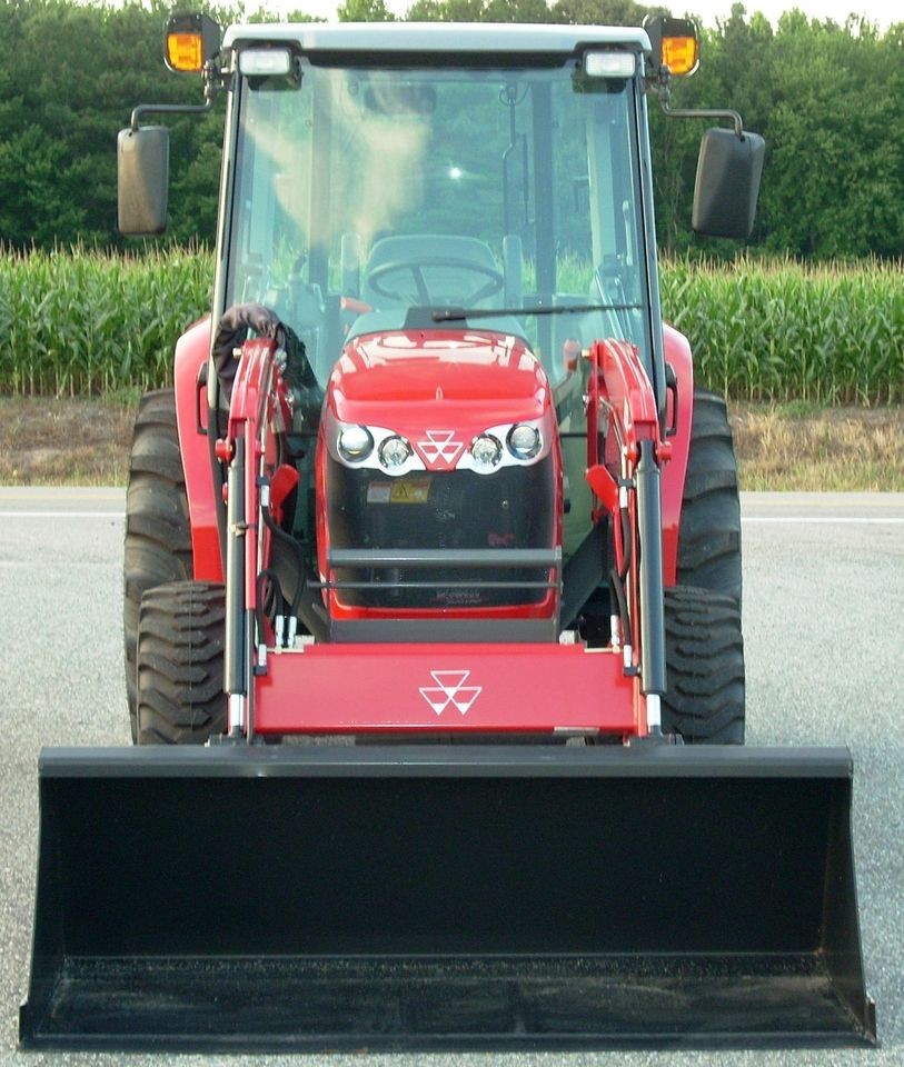 CAB PACKAGE 60 HP Massey Ferguson 1660 loader 4WD & new WOODS 6 BUSH 