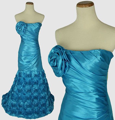 MASQUERADE $190 Turquoise Homecoming Dress Evening Party Gown NWT 