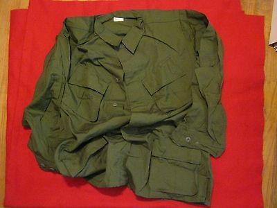 NOS JUNGLE JACKET COAT MANS COTTON OG 107 1969 EXTRA LARGE REG