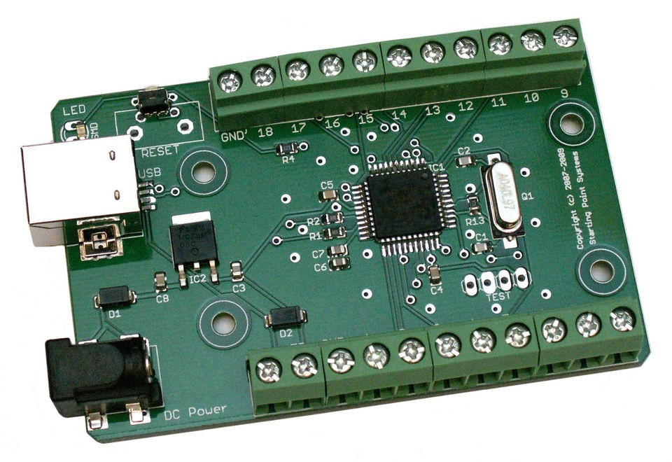 USB I/O Data Acquisition DAQ 12bit ADC PWM DAC SPI UART TIMERS Virtual 