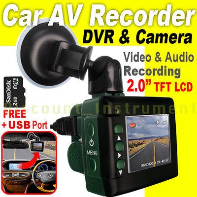   Digital DVR Video Car Vehicle Monitor Black Box Camera Recording USB