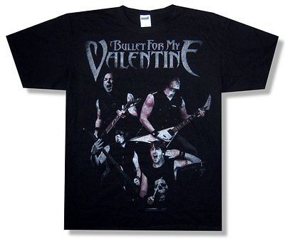 BULLET FOR MY VALENTINE   BAND PHOTO TOUR 2011 BLACK T SHIRT   NEW 