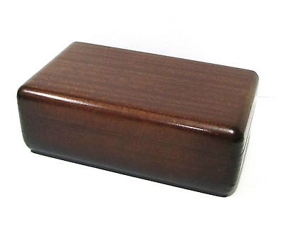 Great Buren Retro Vintage Mahogany & Satin Lined Watch Box