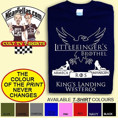   OF THRONES inspired LITTLEFINGER TV T SHIRT FREE WORLDWIDE POSTAGE