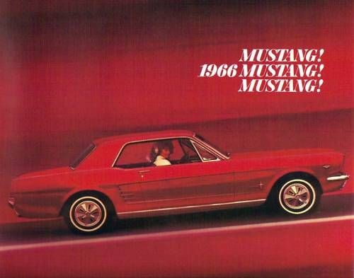 1966 mustang gt sales brochure  13 95  shelby 