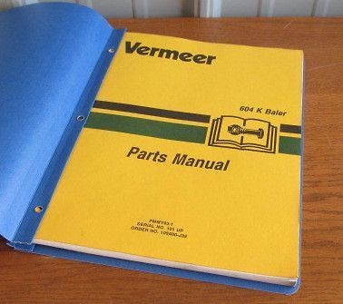 vermeer parts list manual 604k baler k 7 time left on PopScreen