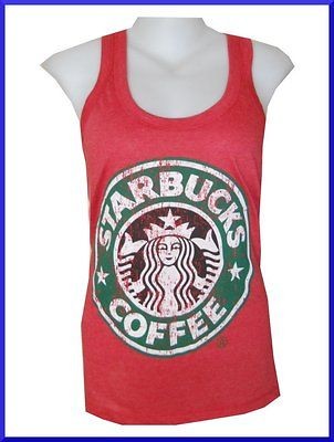   SHIRT STARBUCKS COFFEE CASUAL SOFT COTTON FREE SZ VINTAGE PRINT NEW