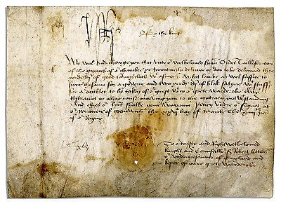 king henry vii signed document 1st tudor king time left