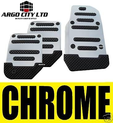 chrome car foot covers pedals vw polo lupo golf plus