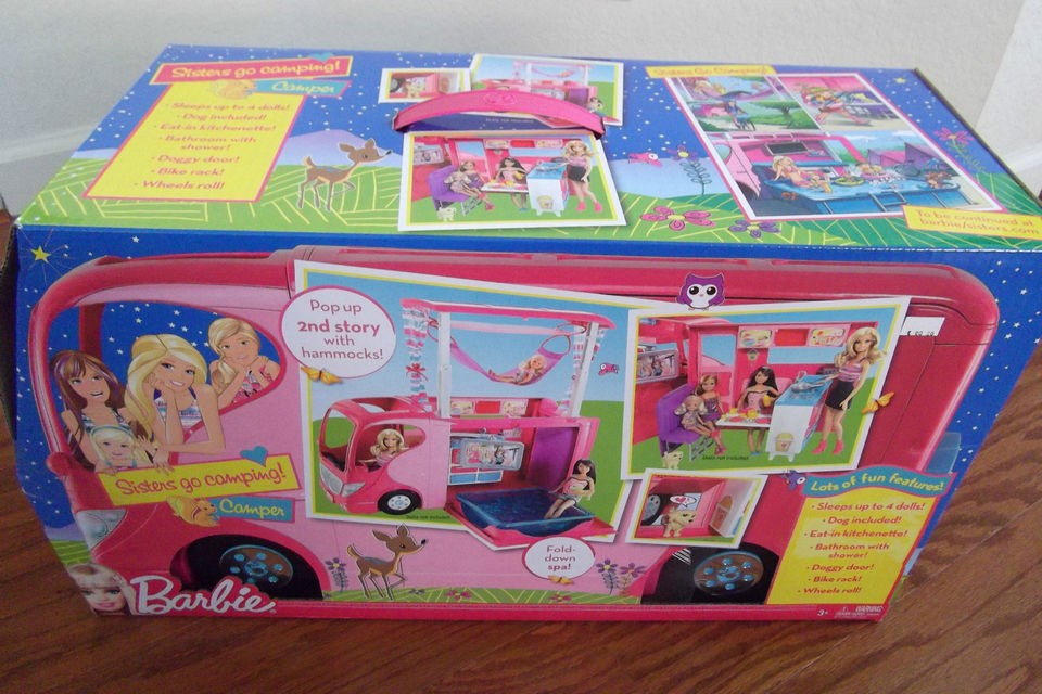 barbie sisters go camping camper playset  77