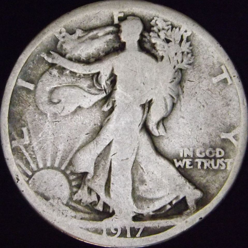 1917 P Good+ Walking Liberty Half in Eagle Coin Holder   