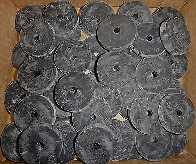 NEW Black Rubber Washers Lot of 200 1/4 Thick 1/4 Hole (1.5) 1 1/2 