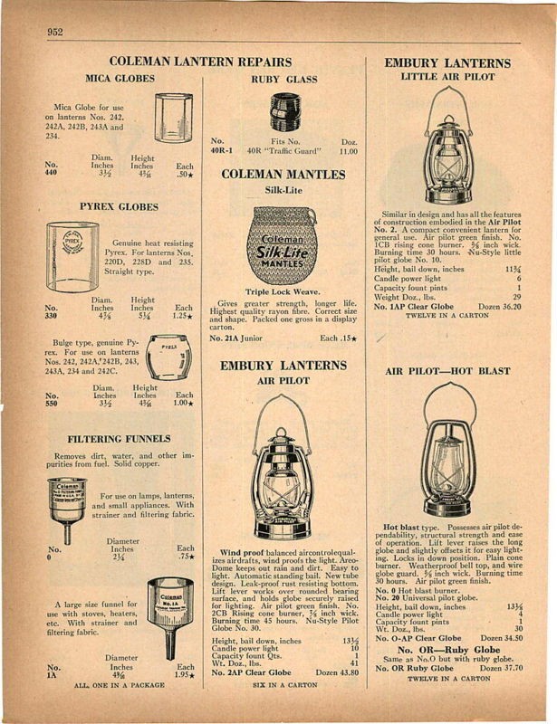 1950 embury little air pilot lanterns hot blast ad time