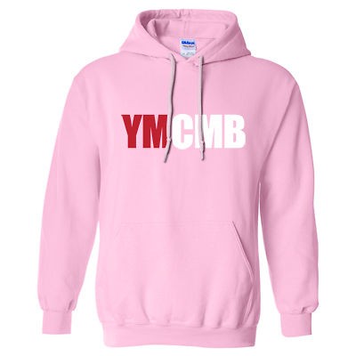   YOUNG MONEY WEEZY WAYNE SWEAT SHIRT LIL HIP HOP RAP *PINK* R/W MD