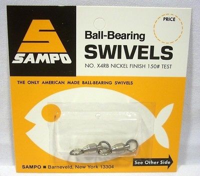   X4RB Nickel Solid/Ring Barrel Swivels Fishing Tackle Salt Water