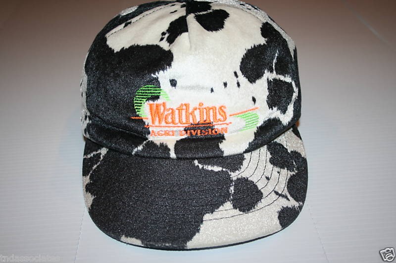 watkins agri division faux cowhide print ballcap hat time left