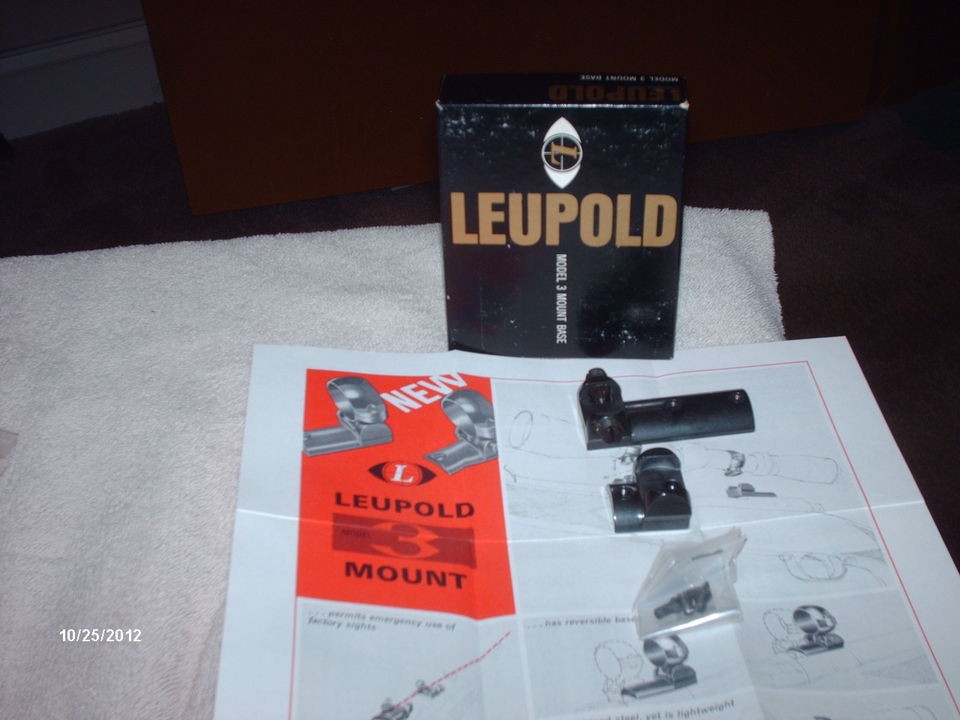 LEUPOLD VINTAGE MODEL 3 MOUNT BASES # 740 FOR REMINGTON 740,742 THESE 