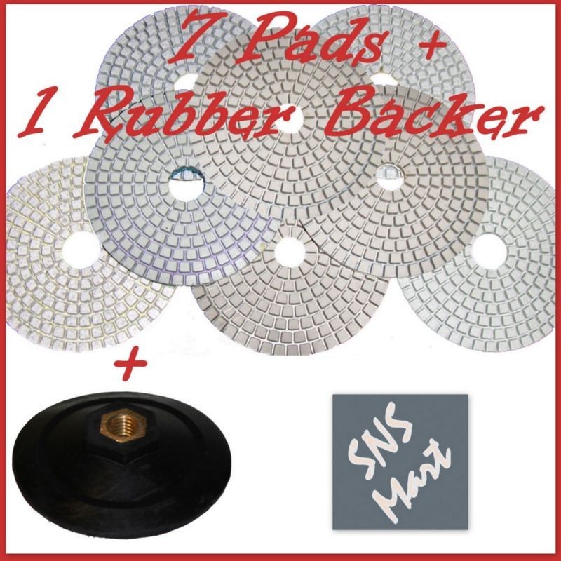 diamond polishing pads set wet dry granite concrete one