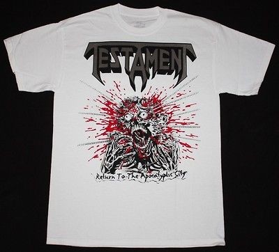   RETURN TO THE APOCALYPTIC CITY93 FORBIDDEN EXODUS NEW WHITE T SHIRT