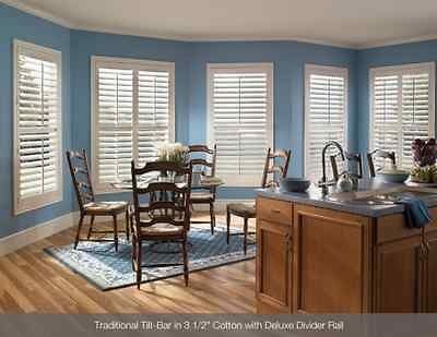 CUSTOM PLANTATION SHUTTERS / 2 1/2, 3 1/2or 4 1/2 louvers   UV 