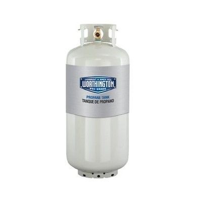 WORTHINGTON 30 Lb. Vertical Cylinder Refillable Propane Steel LPG Tank