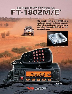 yaesu ft 1802 radio vhf transceiver 2m ham radio new