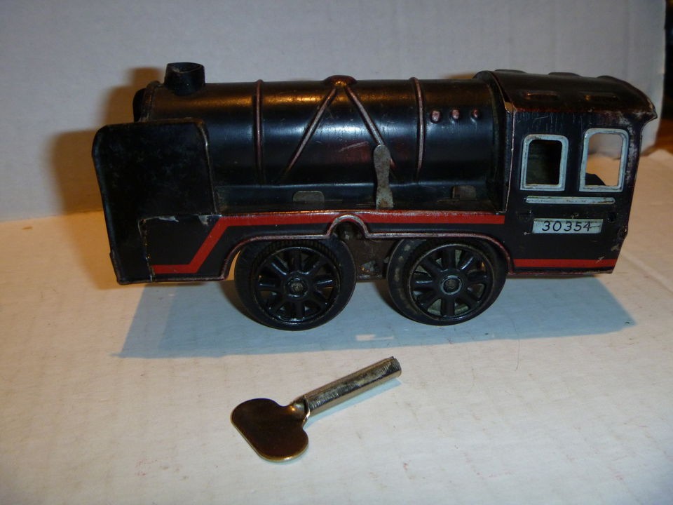 Tin Litho Wind Up 0 4 0 Locomotive 30354 Occupied Germany U.S. Zone