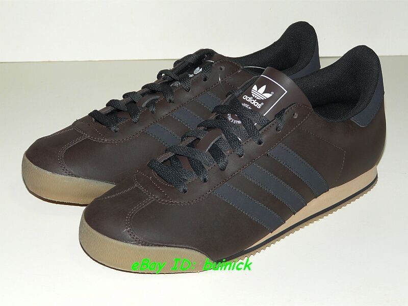 ADIDAS KICK Trainers Brown Gum Leather rom beckenbauer new UK8