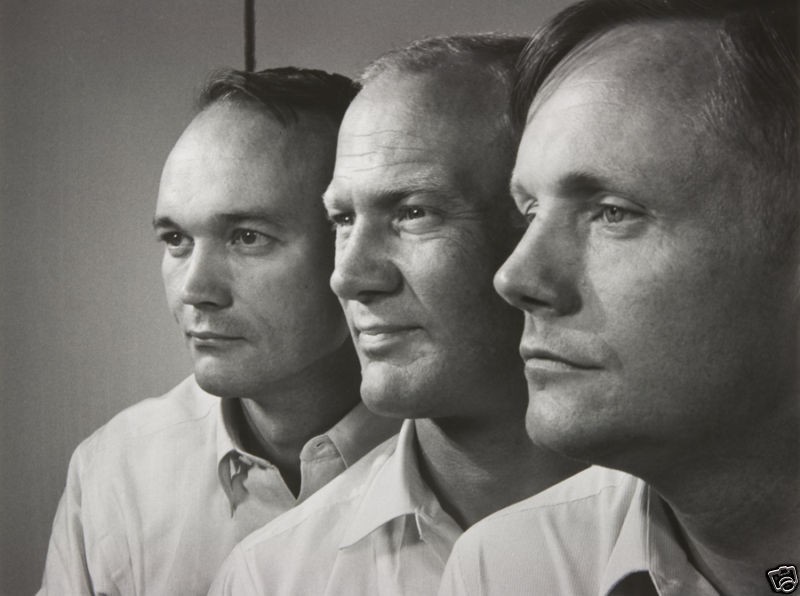 original apollo 11 crew photogravure by yousuf karsh original print