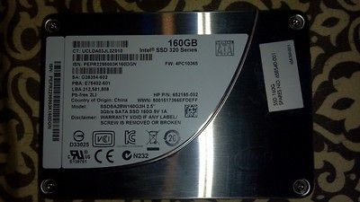 Newly listed Intel 160 GB Internal, 2.5 (SSDSA2BW160G3​) SSD 3Gbps 