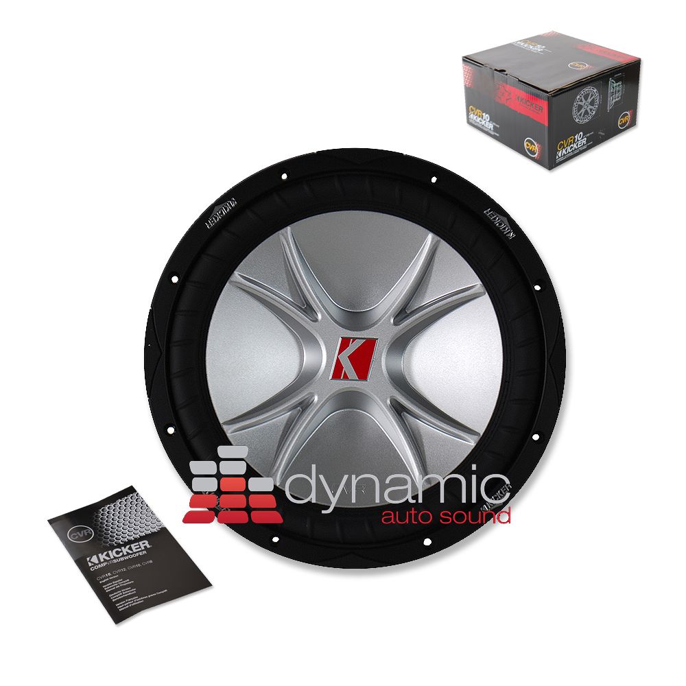 Kicker 07CVR104 10 Car Subwoofer CVR10 Comp cvr DVC Sub 4 Ohm 800W 