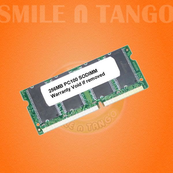 256MB SODIMM PC100 SDRAM 256 MB PC 100 Laptop 144 Pin