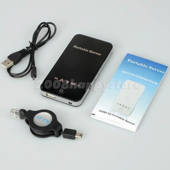 3G Wireless Portable Server Router Card Reader Charger WiFi for iPad 