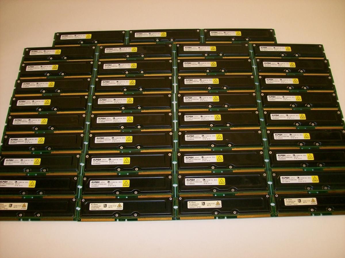 of 39x 512 mb rambus rd ram pc800 rdram rimm