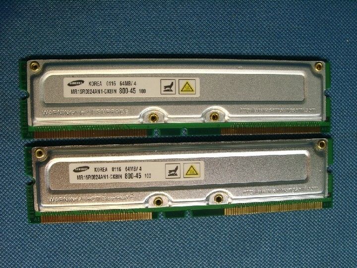 Samsung 128MB 64MB X2 PC800 45 Rambus Gateway 5000345