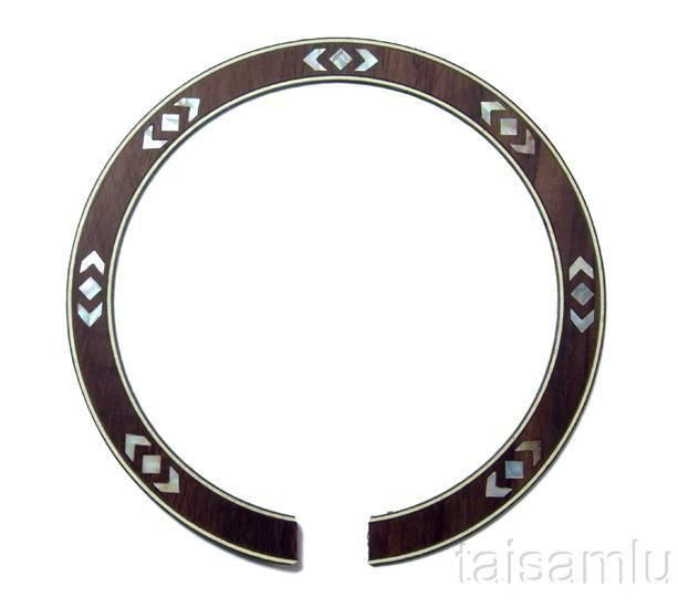 Acoustic Guitar Abalone Inlay Rosewood Rosette 1P B 49