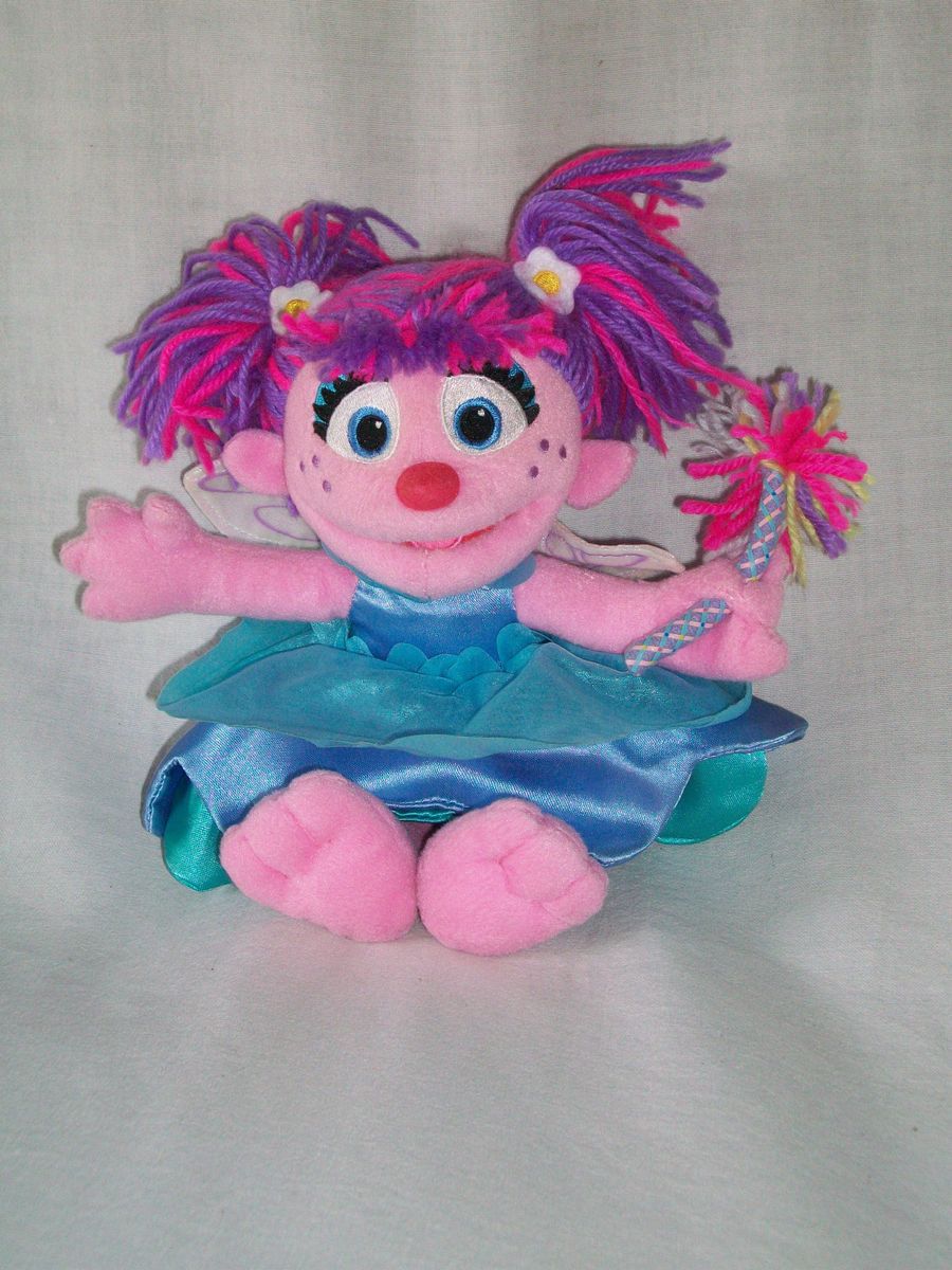 Sesame Place Abby Cadabby Fairy Godmother Wand Wings Stuffed Doll 