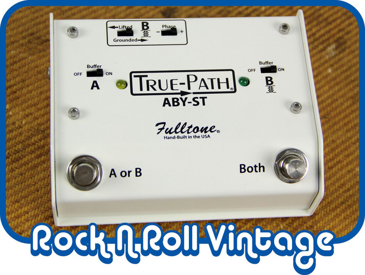 Fulltone True Path ABY ST Soft Touch Silent Switcher   White