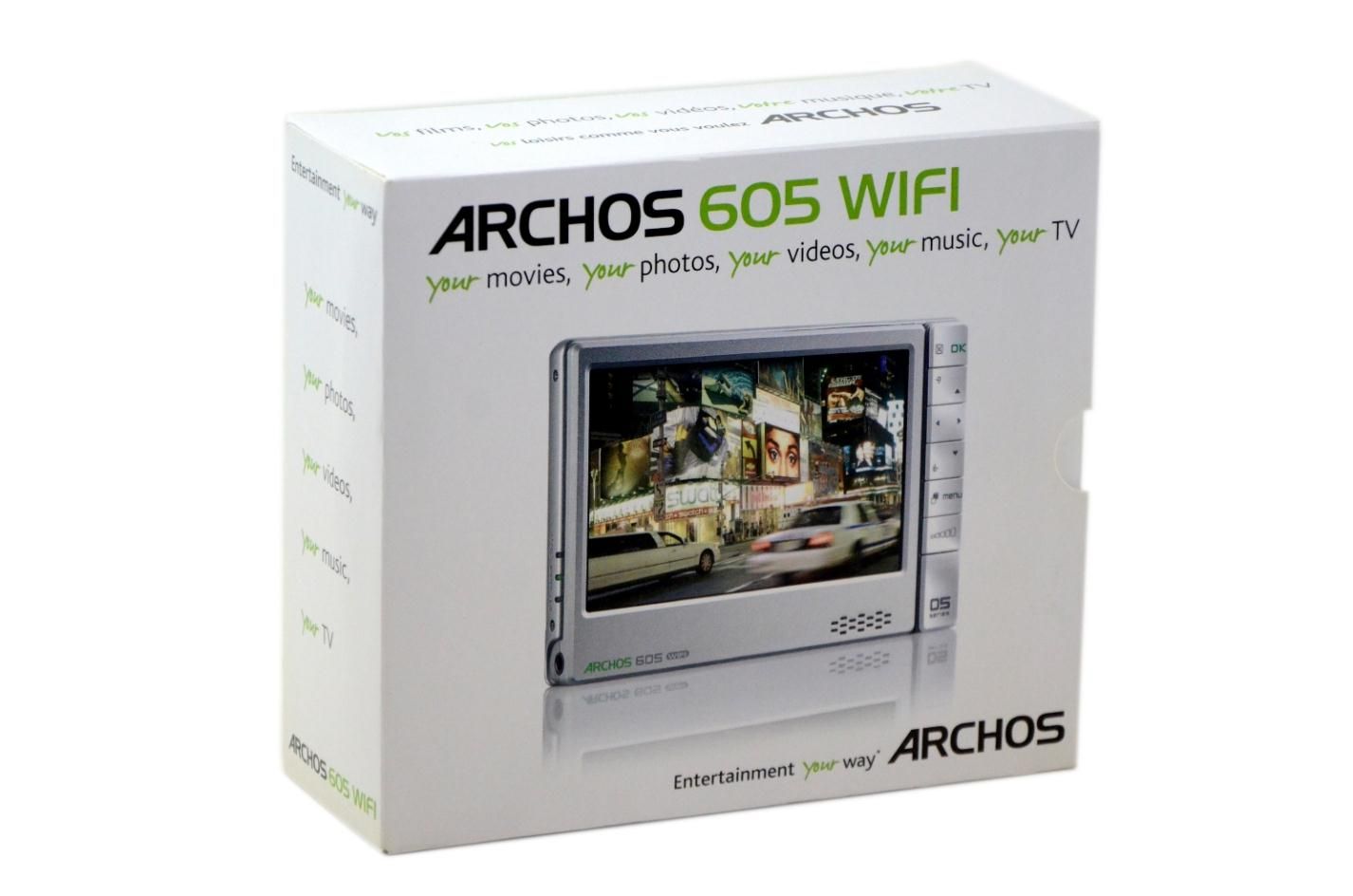 all accessories included archos 605 wifi 4 gb portable digital media 