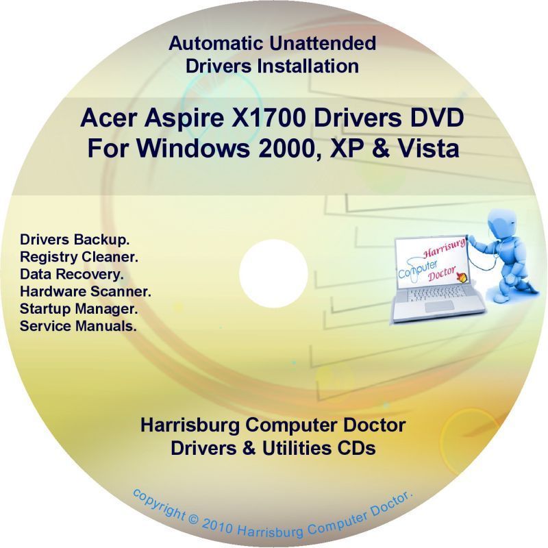 Acer Aspire X1700 Drivers Restore Recovery CD DVD