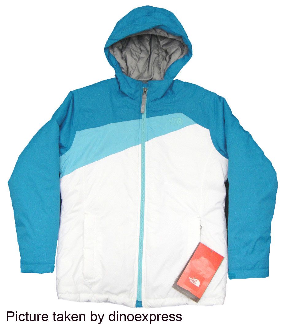   The North Face Girls INSULATED ABERNATHY jacket BLUE nwt size Medium