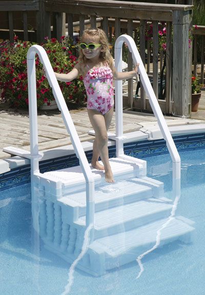 Swimming Pool  DROP IN STEP  Above Ground Pool Easy Entry Step New 