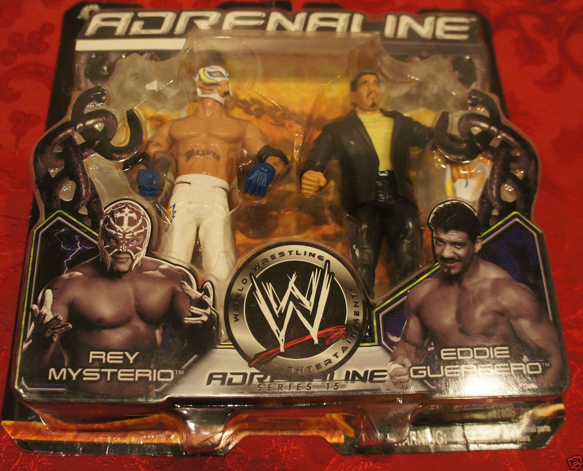   Series 15 Eddie Guerrero Rey Mysterio w Ripped Mask 2 Pack Acti