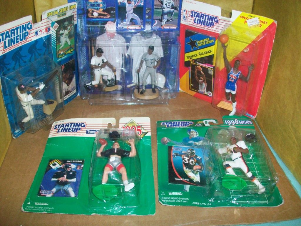 STARTING LINEUP ~ `6`  ACTION FIGURES ~ `3` DIFFERENT SPORTS