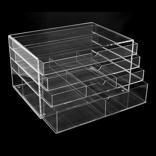 Acrylic Makeup Cosmetic Jewelry Organizer 4L Fast Shipping