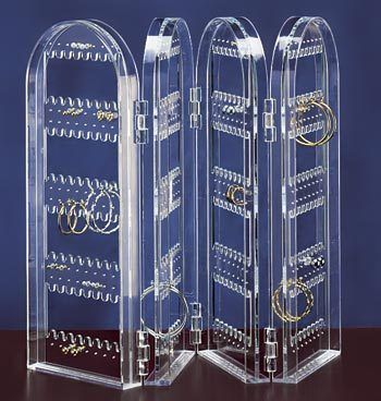 Acrylic Jewelry Holder Rack 128 Pair of Earrings New  