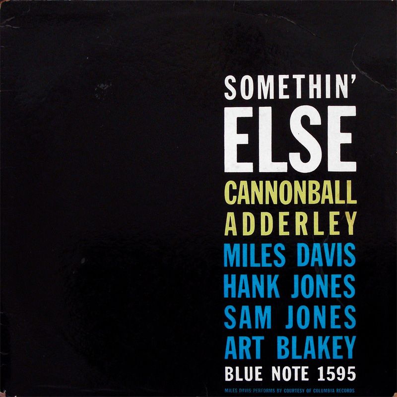 Cannonball Adderley Somethin Else LP Blue Note BLP 1595 Orig US 1958 