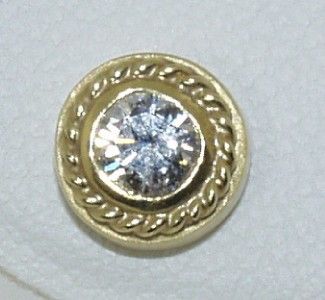 Doris Panos 18 KT Gold Diamond Adelphi Stud Earrings